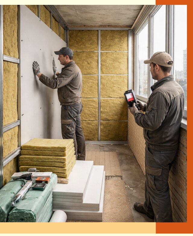 Утепление балкона в Владивостоке от 4575 руб. под ключ | ТепломастерВлд